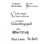 Clear Stamp Set - Geburtstag