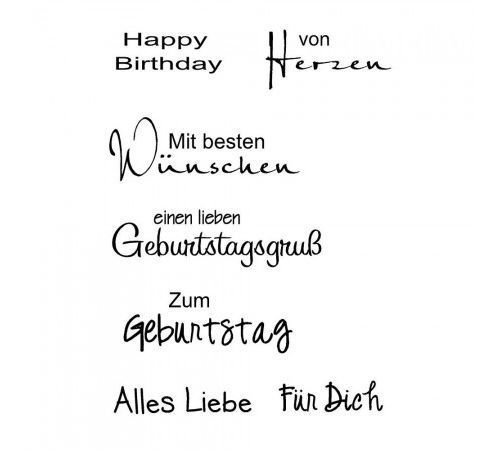 Clear Stamp Set - Geburtstag