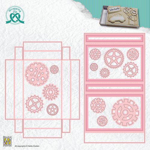 Nellie‘s Choice Wrapping Die gift box - Geschenkka