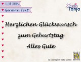 Nellies Choice Clearstempel - German texts - Zum G Nellies Choice Clearstempel - German texts - Zum G