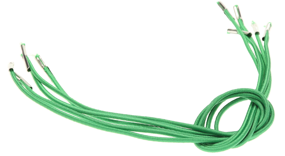 Rundgummi mit 2 Metallsplinten grün 32 cm - zum Schließen ins Bild klicken