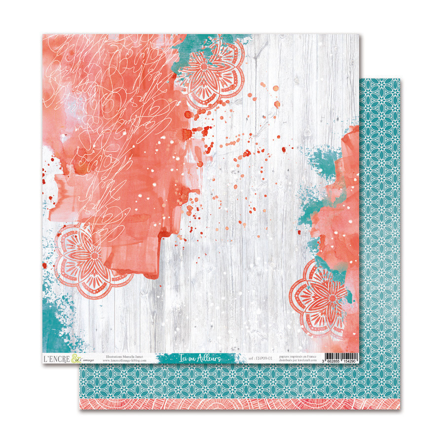 Ici ou Ailleurs 1 - L'Encre et l'image 30,5x30,5 c