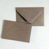 Mini Briefumschlag recycelt - 62 x 94 mm