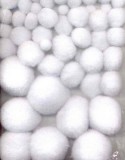 Mix PomPom Set - 50 Stück weiss Mix PomPom Set - 50 Stück weiss
