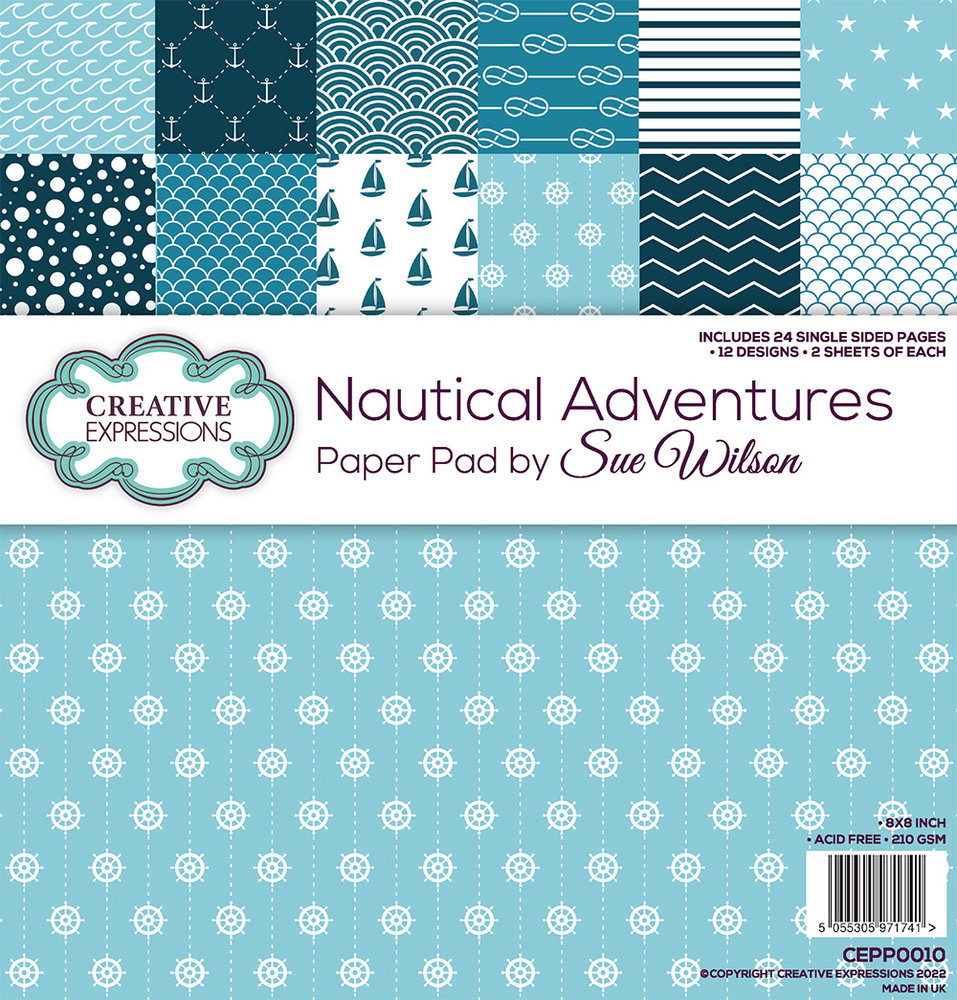 Nautical Adventures Papers 20,3x20,3 cm von Creati