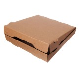 Pizzabox - braun - 20x20x4 cm