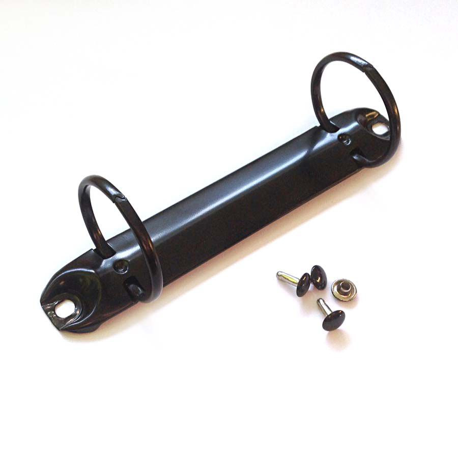 Ringmechanik schwarz 2 Ringe 3 cm