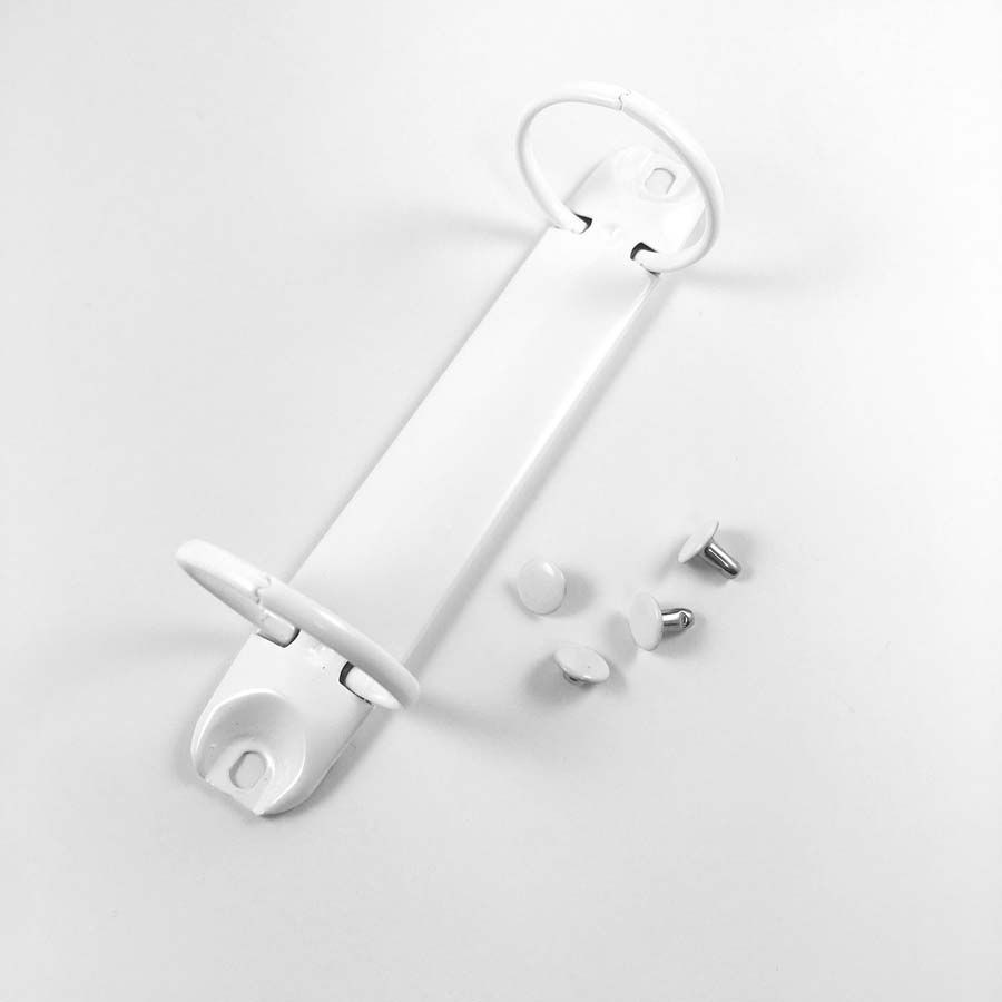 Ringmechanik weiss 2 Ringe 3 cm