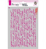 Pronty Mask stencil A5 Script text Pronty Mask stencil A5 Script text