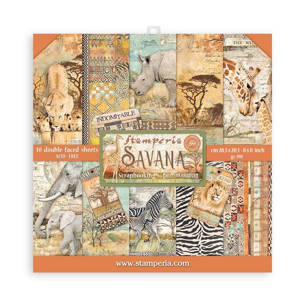 Savana - Paper Pack 20,3x20,3 cm - zum Schließen ins Bild klicken