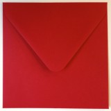 Umschlag rot 14x14 cm