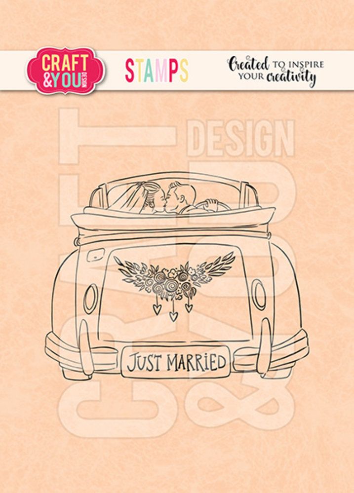 Wedding Car - Clear Stamp von Craft & You Design - zum Schließen ins Bild klicken