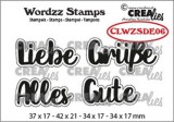 Crealies Clearstamp Wordzz Alles Gute (DE)