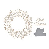 Sealed Berry Wreath Glimmer Hot Foil Plate & Die S Sealed Berry Wreath Glimmer Hot Foil Plate & Die S