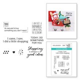 Shopping Run Sentiments - Clear Stamps
