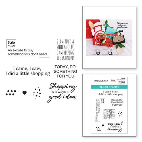 Shopping Run Sentiments - Clear Stamps - zum Schließen ins Bild klicken