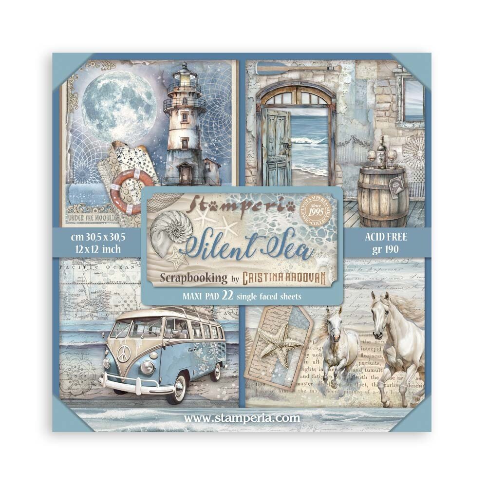 Silent Sea - Maxi Pack 30,5x30,5 cm von Stamperia