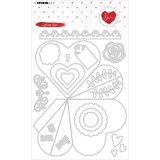 Studio Light Emb. Die Cut Heart shaped box Filled Studio Light Emb. Die Cut Heart shaped box Filled