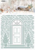 Studio Light Embossing Folder With Die Cut, Winter Studio Light Embossing Folder With Die Cut, Winter
