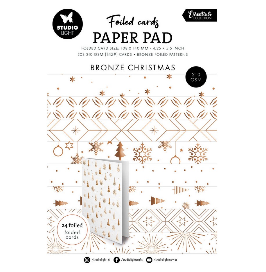 Studio Light Bronze Christmas Essentials Cards