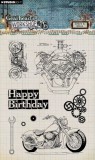 Studio Light Clear Stamps Gears & Bikes
