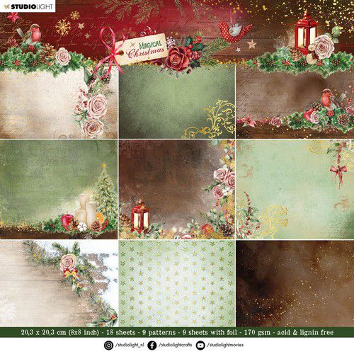 Studio Light Paper Pad Magical Christmas nr.103 - zum Schließen ins Bild klicken