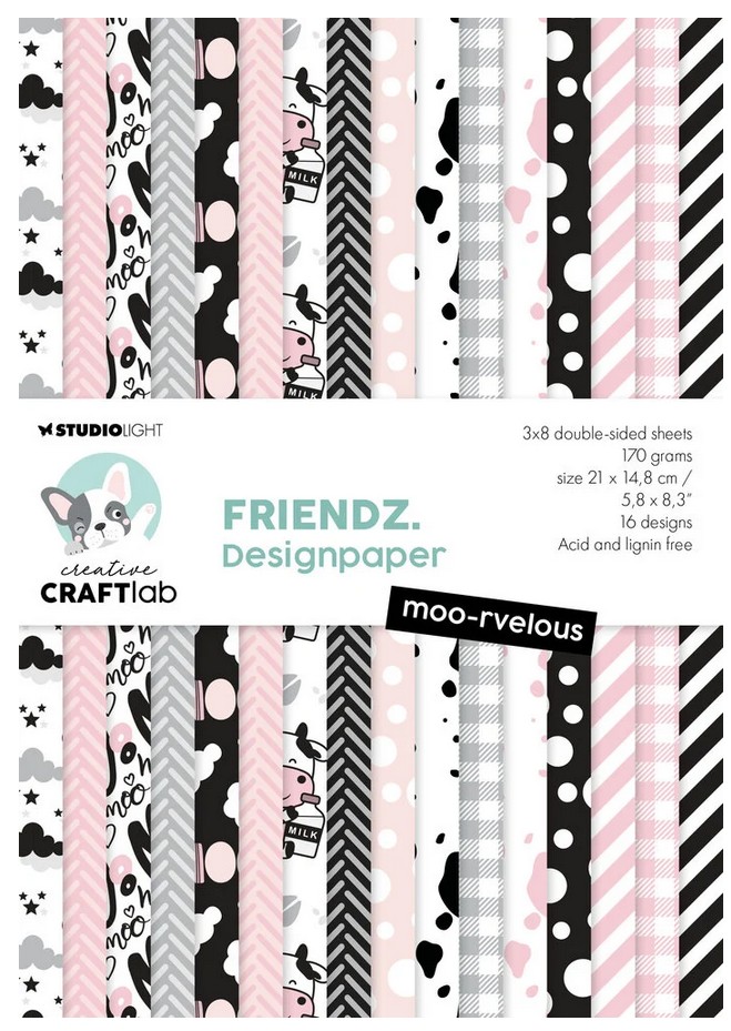 Studio Light Paper pad Moo-rvelous Friendz nr.134