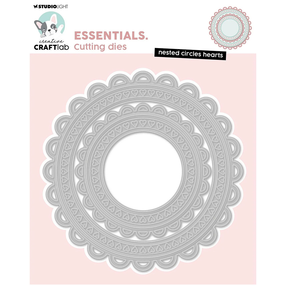 Nested Circles Hearts Cutting Dies von Studio Ligh