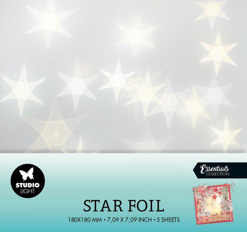 Studio Light Star Foil 18x18 cm - 5 Bögen - zum Schließen ins Bild klicken