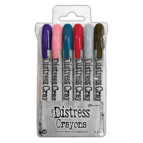 Distress Crayon Set - 6 St. #16 von Tim Holtz - zum Schließen ins Bild klicken