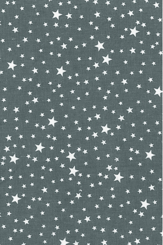 Stoffpapier - dunkelgrau Sterne