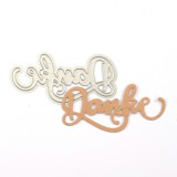 Danke - Mundart Stanzschablone