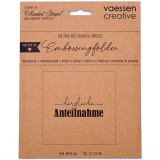 Prägeschablone - herzliche Anteilnahme Prägeschablone - herzliche Anteilnahme