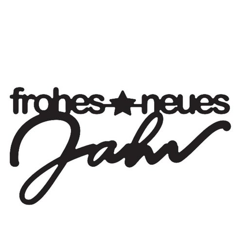 Vaessen Creative - frohes neues Jahr Stanzschablon