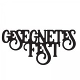 gesegnetes Fest - Stanzschablone