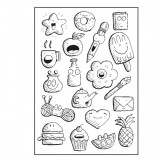 Paperfuel Clear Stamps - Doodles A6 Paperfuel Clear Stamps - Doodles A6