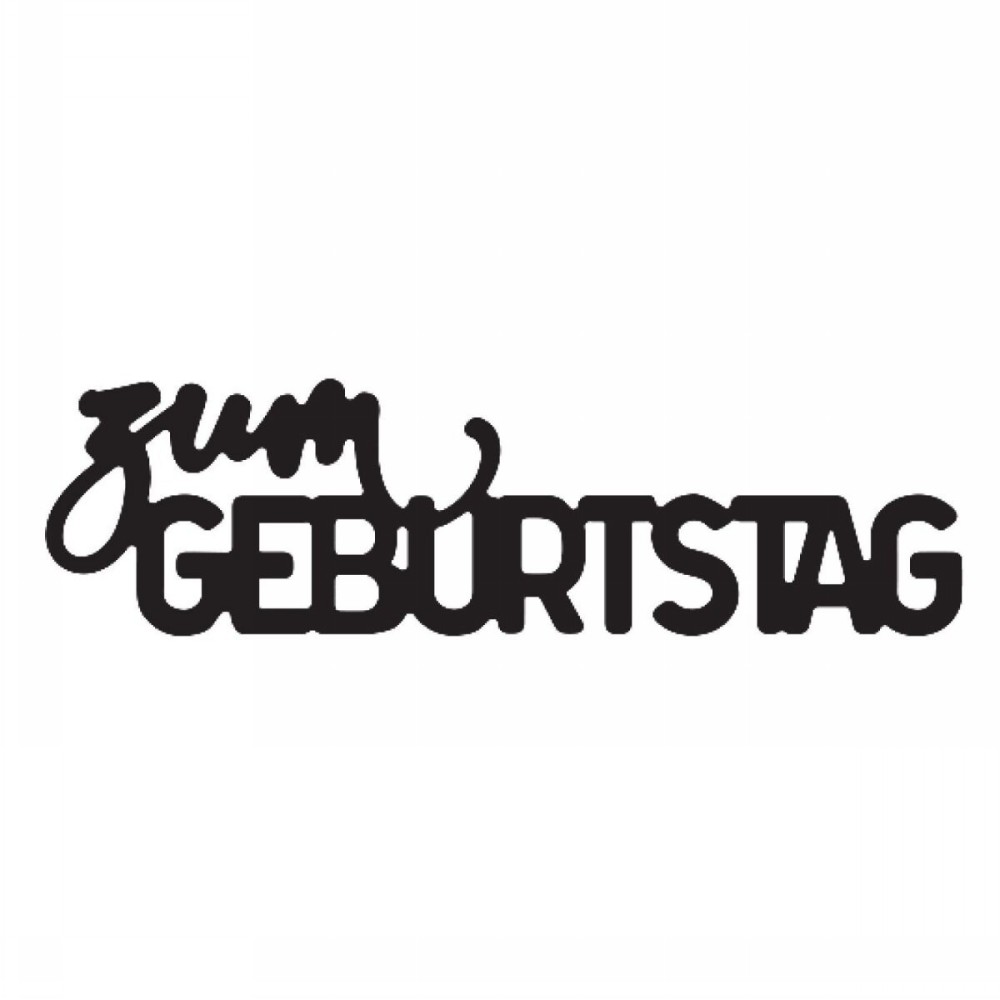 zum Geburtstag - Stanzschablone