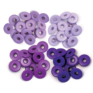 Wide Eyelets - Purple - 40 Stück - zum Schließen ins Bild klicken