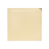 Leather 3-Ring Album - Vanilla 12x12 inch