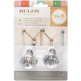 Ruler Glass Knobs - Clear Ruler Glass Knobs - Clear